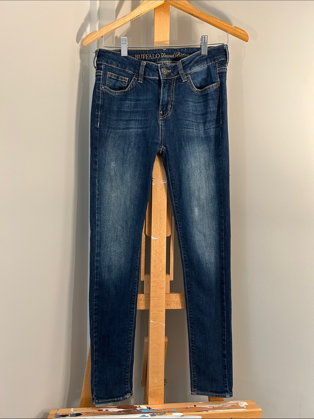 Buffalo David Bitton Dark Blue Faith Skinny Jeans Women’s 28